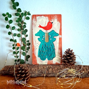 Pillóka  A Téli Szárnybontogató  falikép - művészet - festmény - akril - Meska.hu