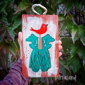 Pillóka  A Téli Szárnybontogató  falikép - művészet - festmény - akril - Meska.hu