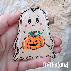 Rémkedves Halloween fa dísz szett � 7 db-os kézzel festett akasztható kollekció - otthon & életmód - dekoráció - halloween - halloweeni dekoráció - Meska.hu