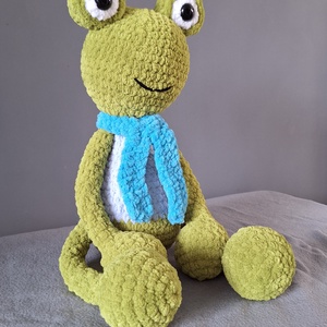 Horgolt Béka - játék & sport - plüssállat & játékfigura - béka - Meska.hu