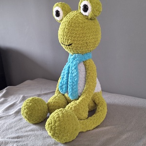 Horgolt Béka - játék & sport - plüssállat & játékfigura - béka - Meska.hu