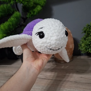 Horgolt teknős - játék & sport - plüssállat & játékfigura - más figura - Meska.hu