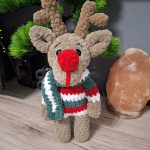 Horgolt rénszarvas, Játék & Sport, Plüssállat & Játékfigura, Más figura, Horgolás, MESKA