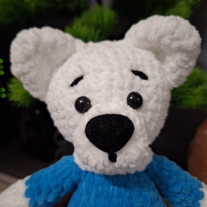 Horgolt Jegesmedve - játék & sport - plüssállat & játékfigura - maci - Meska.hu