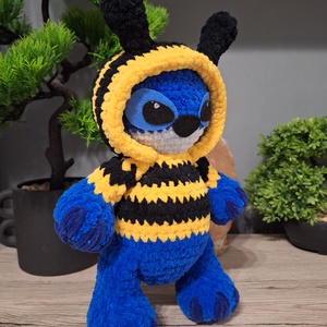 Horgolt Stitch - játék & sport - plüssállat & játékfigura - plüss mesefigurák - Meska.hu