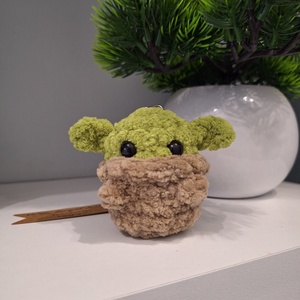 Horgolt Yoda kulcstartó, Táska & Tok, Kulcstartó & Táskadísz, Táskadísz, Horgolás, MESKA