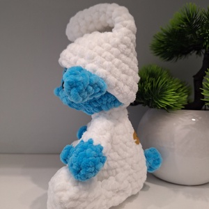 Horgolt Hupikék Törpike - játék & sport - plüssállat & játékfigura - manó - Meska.hu