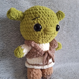 Horgolt Shrek - játék & sport - plüssállat & játékfigura - plüss mesefigurák - Meska.hu