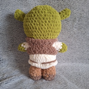 Horgolt Shrek - játék & sport - plüssállat & játékfigura - plüss mesefigurák - Meska.hu