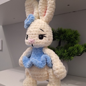 Horgolt Balerina nyuszi - játék & sport - plüssállat & játékfigura - nyuszi - Meska.hu