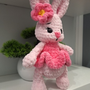 Horgolt Balerina nyuszi - játék & sport - plüssállat & játékfigura - nyuszi - Meska.hu