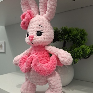 Horgolt Balerina nyuszi - játék & sport - plüssállat & játékfigura - nyuszi - Meska.hu