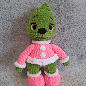 Horgolt Grinch - játék & sport - plüssállat & játékfigura - más figura - Meska.hu