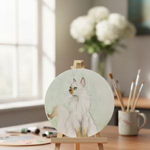 Pasztell mini festmény hűtőmágnes � kézzel festett, natúr vászon, Otthon & Életmód, Konyhafelszerelés, tálalás, Konyhai dekoráció, Hűtőmágnes, Festészet, MESKA