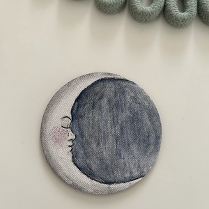 Pasztell mini festmény hűtőmágnes � kézzel festett, natúr vászon - otthon & életmód - konyhafelszerelés, tálalás - konyhai dekoráció - hűtőmágnes - Meska.hu