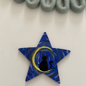 Pasztell mini festmény hűtőmágnes � kézzel festett, natúr vászon, Otthon & Életmód, Konyhafelszerelés, tálalás, Konyhai dekoráció, Hűtőmágnes, Festészet, MESKA