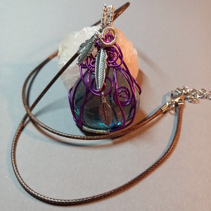 Ékszerdót medál levelekkel  - Meska.hu