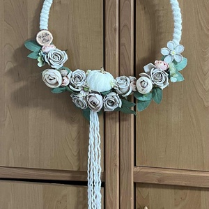 Bella Donna, Otthon & Életmód, Dekoráció, Ajtó- és ablak dekoráció, Ajtódísz & Kopogtató, Csipkekészítés, Csomózás, MESKA