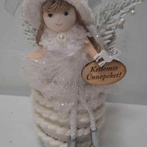 Karácsonyi Tündér asztali dísz - Meska.hu