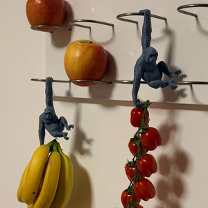 Majomfigura/Monkey Holder for Banana, kitchen, wardrobe - otthon & életmód - dekoráció - dekoratív figurák és szobrok - Meska.hu