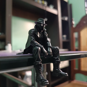 Spiderman Noir Sitting Action Figure, Otthon & Életmód, Dekoráció, Dekoratív figurák és szobrok, Fotó, grafika, rajz, illusztráció, MESKA