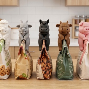 Farm Animal Bag Clip Squad - Farm állatos zacskócsipesz - otthon & életmód - konyhafelszerelés, tálalás - konyhai dekoráció - hűtőmágnes - Meska.hu