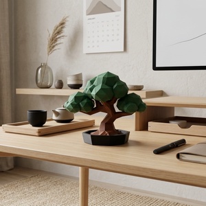 Alacsony Poligonos Bonsai / Low Poly Bonsai - otthon & életmód - dekoráció - dísztárgy - Meska.hu