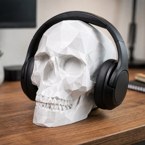 Alacsony Poligonos Koponya / Low Poly Skull - Meska.hu