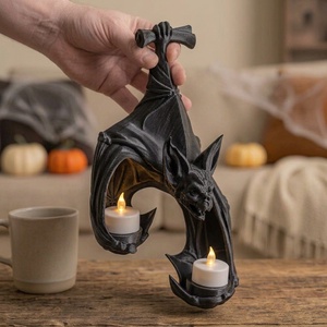 Vízköpő denevér falikar / Gargoyle Bat Wall Sconce - otthon & életmód - dekoráció - halloween - halloweeni lámpás - Meska.hu