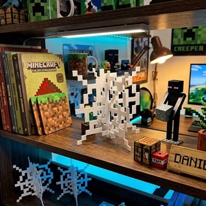 Minecraft Pókháló Dekoráció / Minecraft Cobweb Decoration - otthon & életmód - dekoráció - asztal és polc dekoráció - asztaldísz - Meska.hu