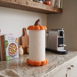 Tök alakú papírtörlő tartó / Pumpkin Kitchen Roll Holder - otthon & életmód - dekoráció - halloween - halloweeni tök - Meska.hu