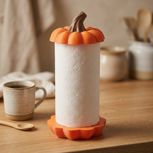 Tök alakú papírtörlő tartó / Pumpkin Kitchen Roll Holder - Meska.hu