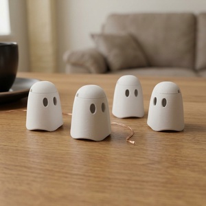 3db Rápattintható szellem fényfüzér búrák � Halloween dekoráció / 3pc Snap-on ghost fairy light covers � Halloween decor - Meska.hu
