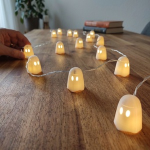 3db Rápattintható szellem fényfüzér búrák � Halloween dekoráció / 3pc Snap-on ghost fairy light covers � Halloween decor - otthon & életmód - dekoráció - halloween - halloweeni dekoráció - Meska.hu