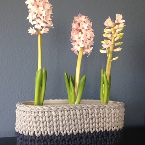 Horgolt kaspó, virágtartó, tároló -  - Meska.hu