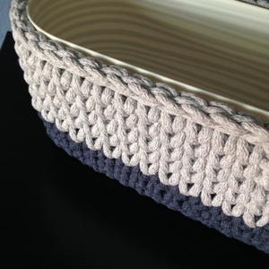 Horgolt kaspó, virágtartó, tároló -  - Meska.hu