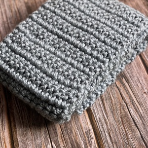 Horgolt sál - világoskék, aqua - ruha & divat - sál, sapka, kendő - sál - Meska.hu