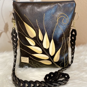 Ősz Aranya oldal táska, Táska & Tok, Kézitáska & válltáska, Válltáska, Varrás, Bőrművesség, MESKA