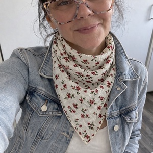 Kendő rózsa - ruha & divat - sál, sapka, kendő - fejpánt - Meska.hu