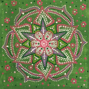 A szeretet mindent meggyógyít mandala - Meska.hu