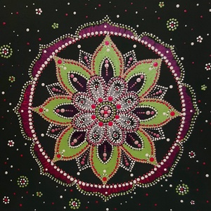 Kövesd a szíved szavát mandala - Meska.hu