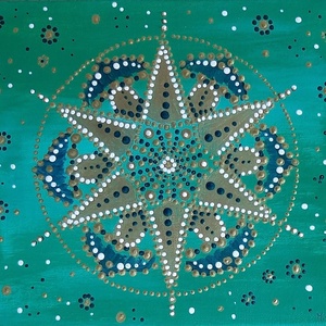 A szeretet átölel mandala - Meska.hu