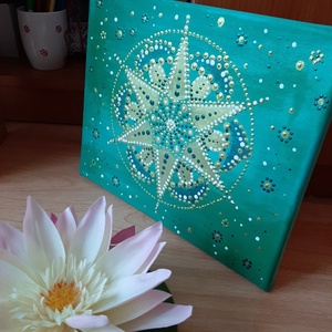 A szeretet átölel mandala - otthon & életmód - dekoráció - spiritualitás - mandala - Meska.hu