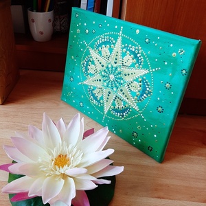 A szeretet átölel mandala - otthon & életmód - dekoráció - spiritualitás - mandala - Meska.hu