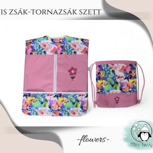 VÍZHATLAN OVIS ZSÁK - TORNAZSÁK SZETT  flowers, Játék & Sport, Ovis felszerelés, Ovis szett (zsák és tornazsák), Hímzés, Varrás, MESKA