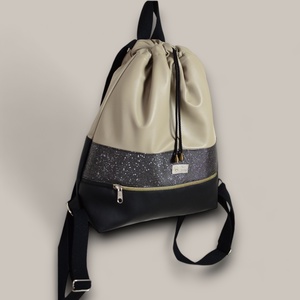 Női táska -gym bag - black caramel, Táska & Tok, Hátizsák, Tornazsák, Gymbag, Varrás, MESKA