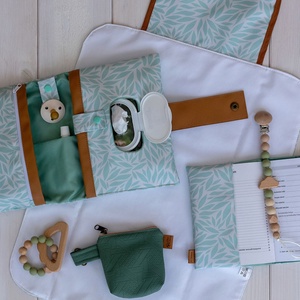 Babaköszöntő ajándékcsomag - creamgreen - játék & sport - babalátogató ajándékcsomag - Meska.hu