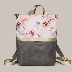 MindentBele Mami Táska - pelenkázótáska - blush bloom, Táska & Tok, Pelenkatáska, Kismamatáska, Varrás, MESKA