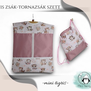 VÍZHATLAN OVIS ZSÁK - TORNAZSÁK SZETT  mini tigris - játék & sport - ovis felszerelés - ovis szett - Meska.hu