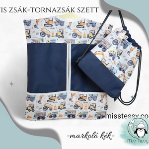 VÍZHATLAN vállfás OVIS ZSÁK - TORNAZSÁK SZETT  markoló - játék & sport - ovis felszerelés - ovis szett (zsák és tornazsák) - Meska.hu